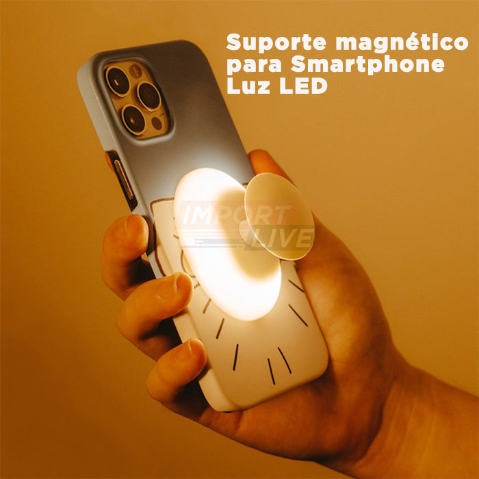 Suporte Magnético com Luz LED