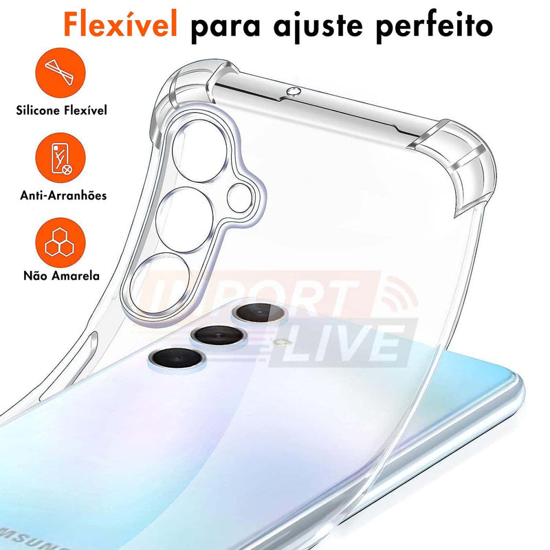 Case Clear Slim - para Samsung Linha A