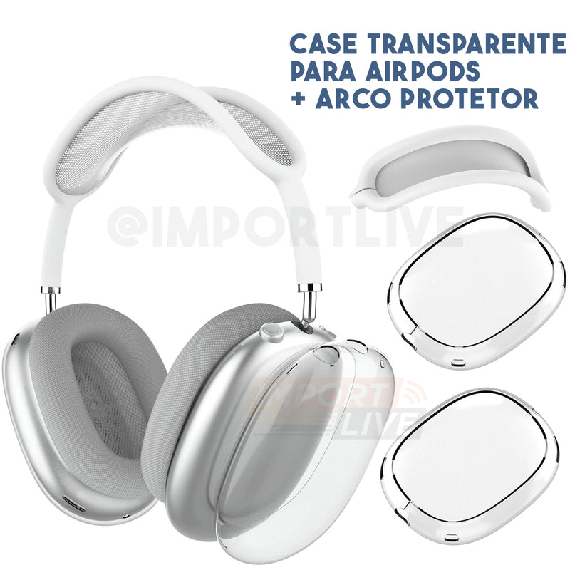 Case Transparente + Arco Protetor - para Apple AirPods