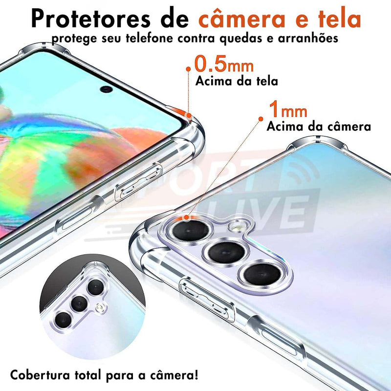 Case Clear Slim - para Samsung Linha A