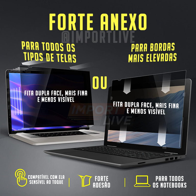 Pelicula Protetora com Filtro de Privacidade - Para Laptop 13 Polegadas