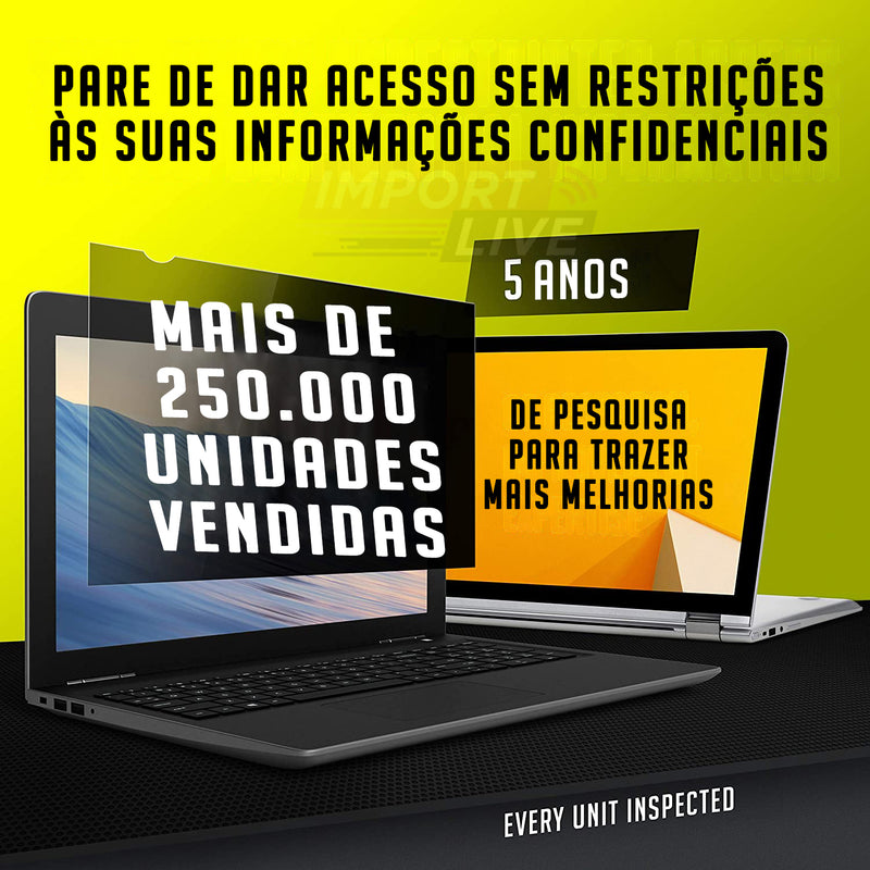 Pelicula Protetora com Filtro de Privacidade - Para Laptop 15.6 Polegadas