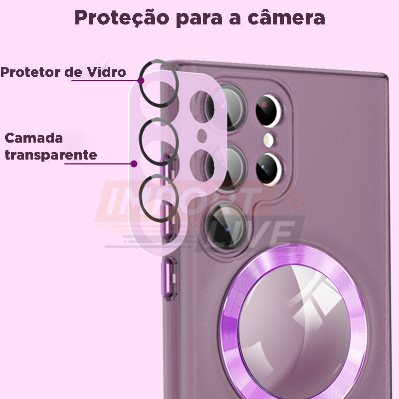 Capa Full Style Magsafe com Protetor de Lentes - Samsung