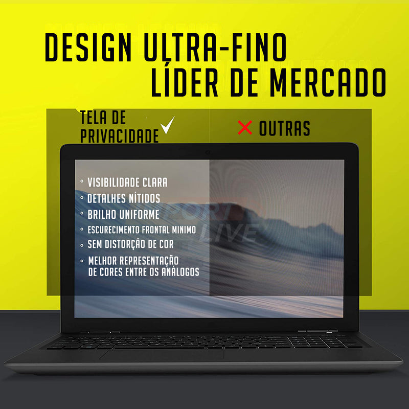 Pelicula Protetora com Filtro de Privacidade - Para Laptop 15.6 Polegadas