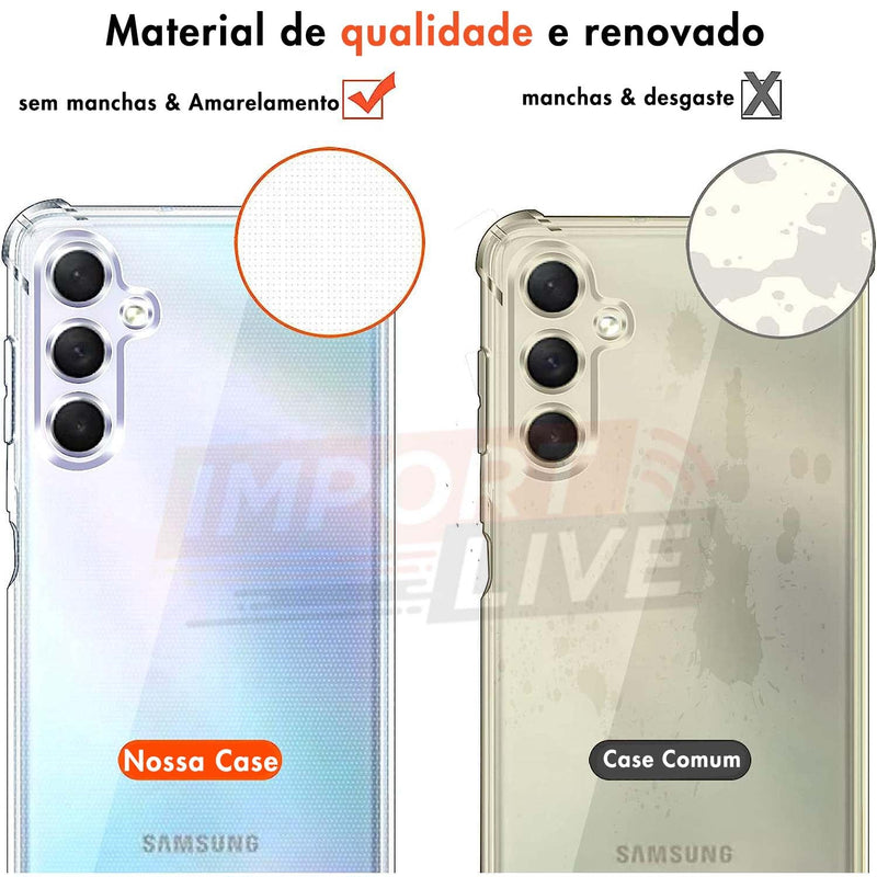 Case Clear Slim - para Samsung Linha M