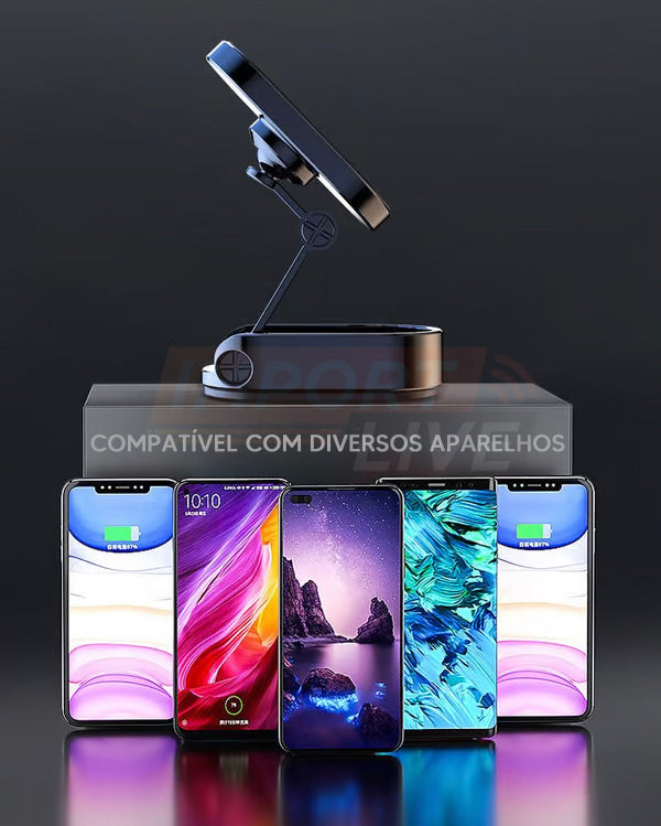 Suporte Magnético Dobrável Alloy360 | Compacto, Versátil e Estiloso