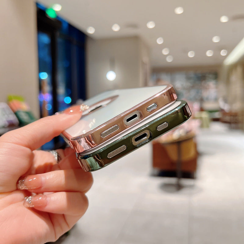 Capa Blindex iPhone transparente de luxo Detalhe maçã | Compre 1, LEVE 2 | ÚLTIMO DIA NA PROMOÇÃO E FRETE GRÁTIS