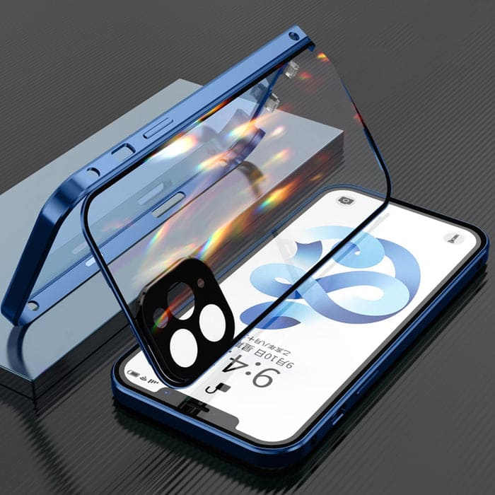 Case Magnética Blindada iPhone Dupla Proteção 360º C/ Proteção na Camera e Trava de Segurança