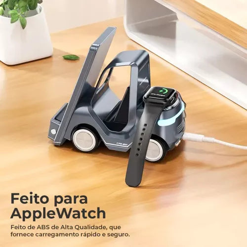 Empilhadeira Velocicharger - Carregador Wireless 5 em 1 | Android & iOS