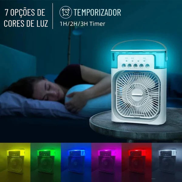 Mini Ventilador Refresh Portátil 3 em 1!