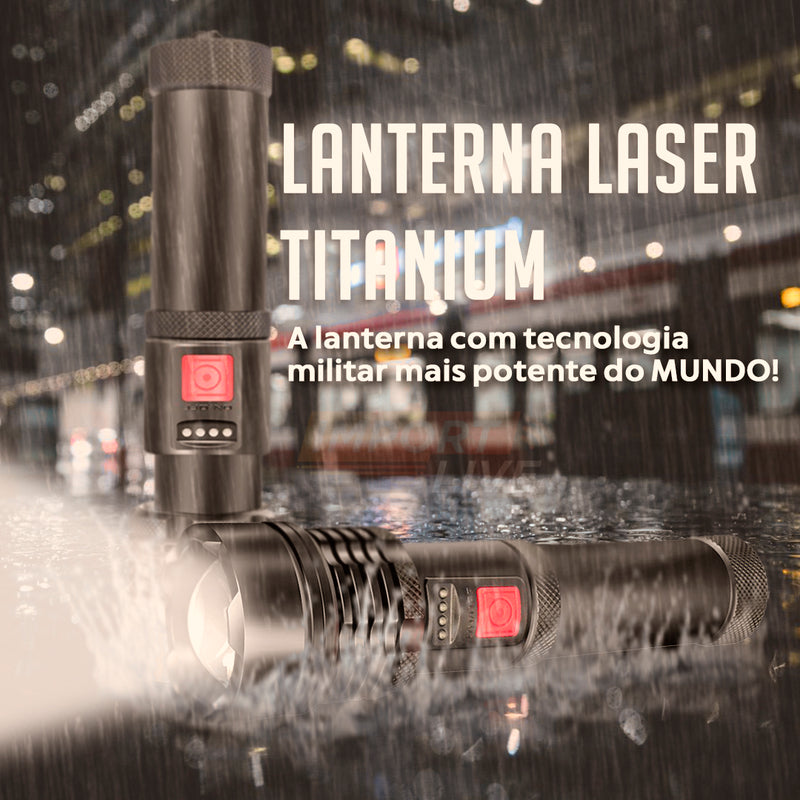 ÚLTIMAS UNIDADES - Lanterna Laser Titanium® - Á Prova de água