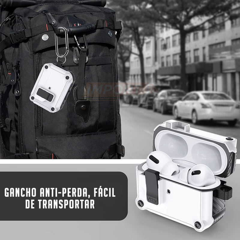 Case Carbon Shockproof - Para Apple Airpods