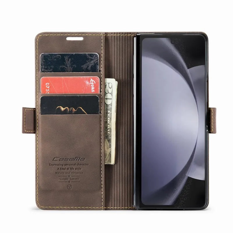 Case Couro Live Betters com Carteira Embutida - para Samsung Galaxy Z Fold 5