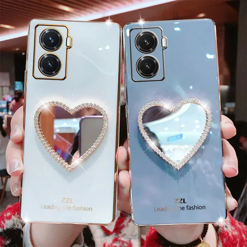 Case Heart Luxury c/ Espelho - para Motorola Linha G & E