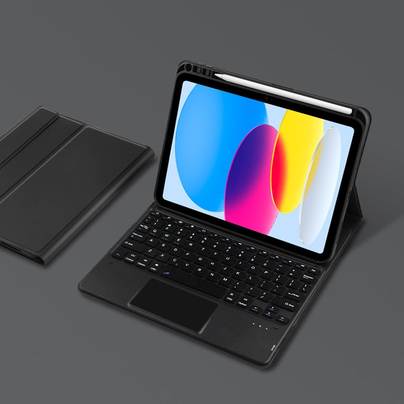 Case Couro + Teclado Bluetooth para iPad