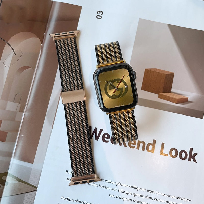 Pulseira Woven Luxury Style para Apple Watch