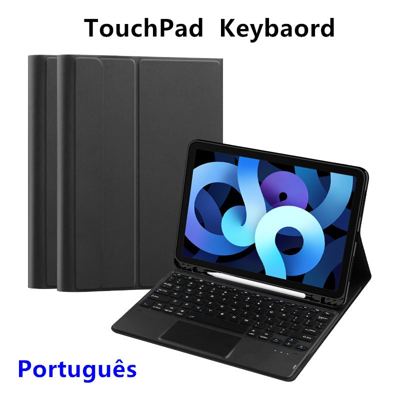 Case Couro + Teclado Bluetooth para iPad