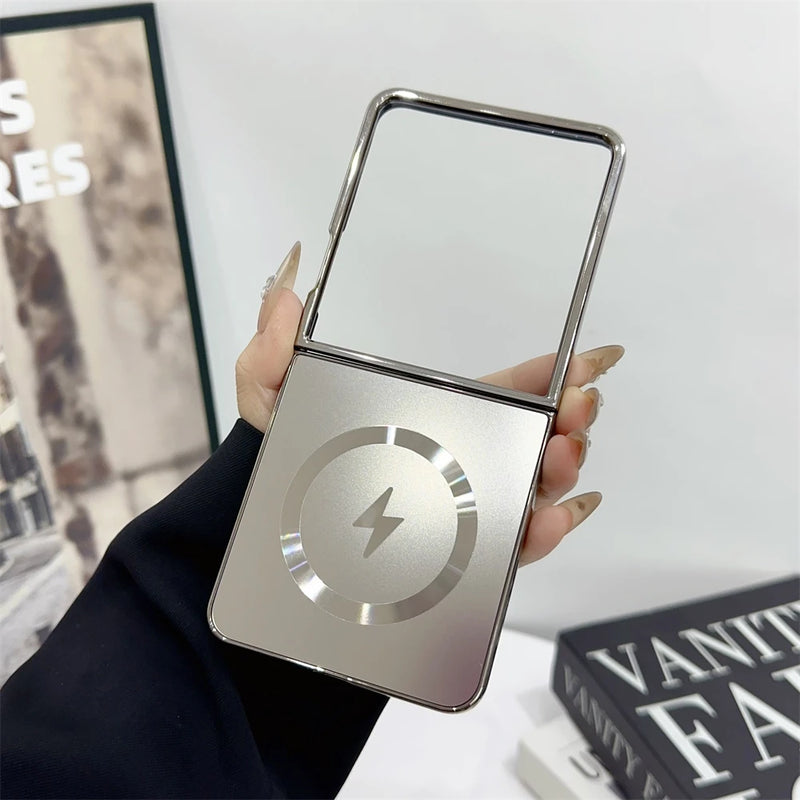Case/Capa Galvanizada Fosco Magsafe para Samsung Galaxy Z Flip - Series Luxurious