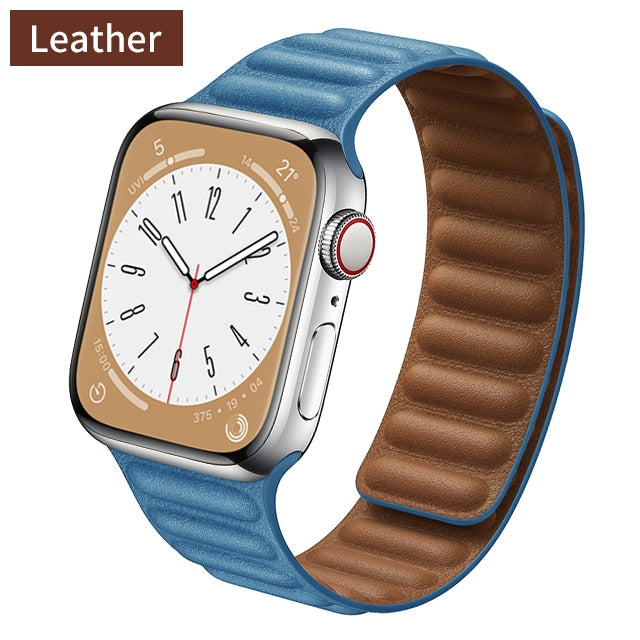 Pulseira Soft Couro e Silicone para Apple Watch