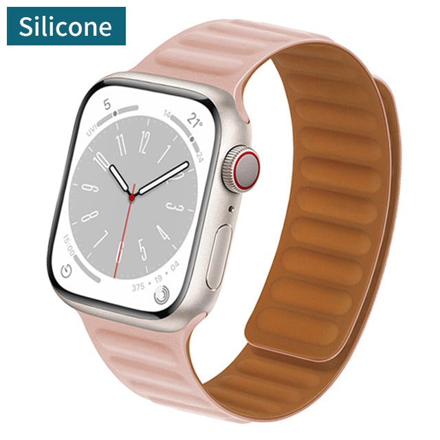 Pulseira Soft Couro e Silicone para Apple Watch