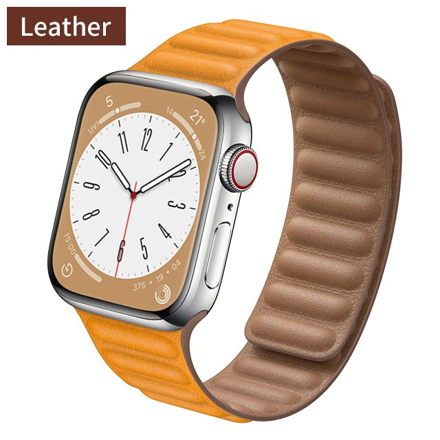 Pulseira Soft Couro e Silicone para Apple Watch