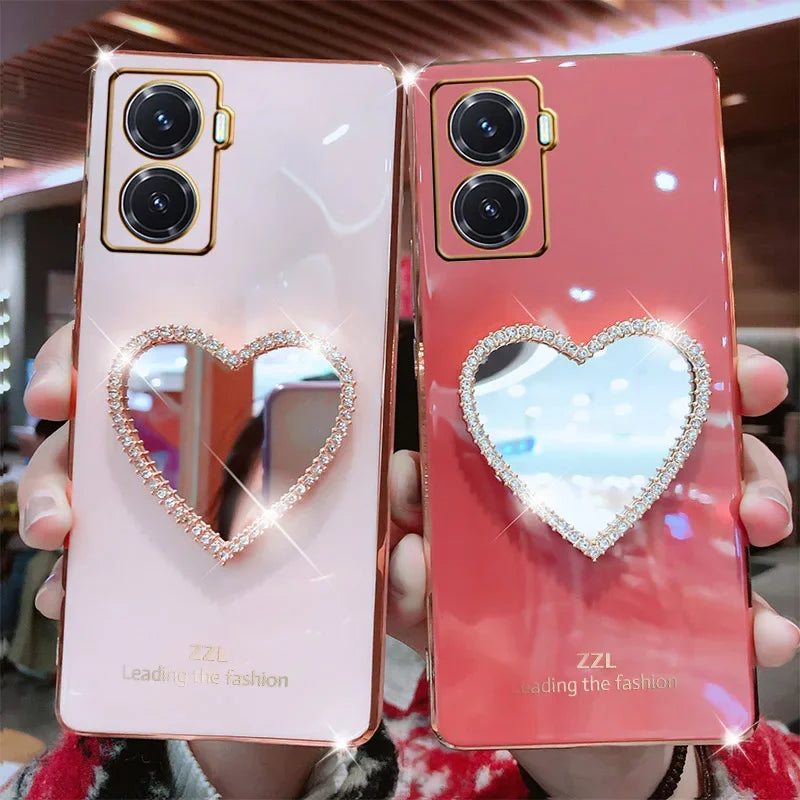 Case Heart Luxury c/ Espelho - para Motorola Linha G & E