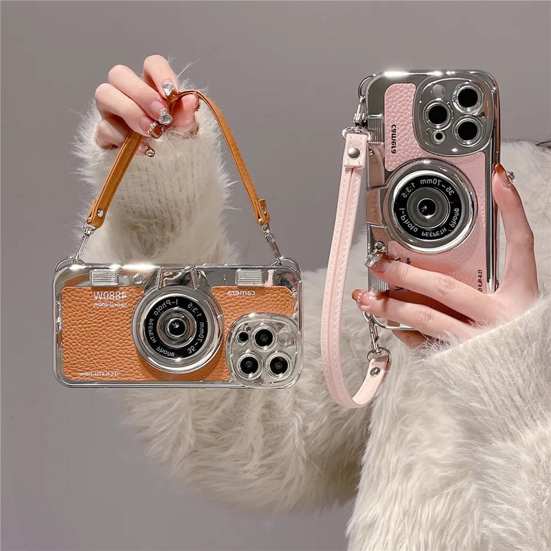 Case Photograph iPhone em Couro Luxo - Aproveite a OFERTA, comprando HOJE, o Strap (cordinha) é GRÁTIS! 🔥📲