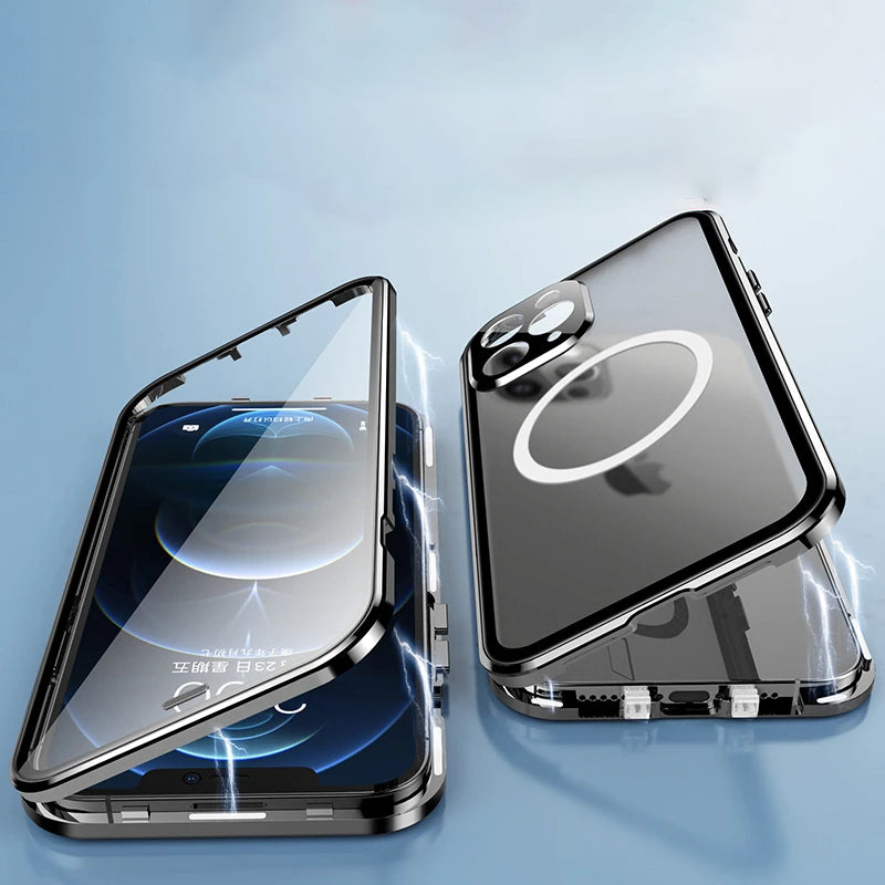 Case Magnética Power Glass Magsafe 360° - para iPhone
