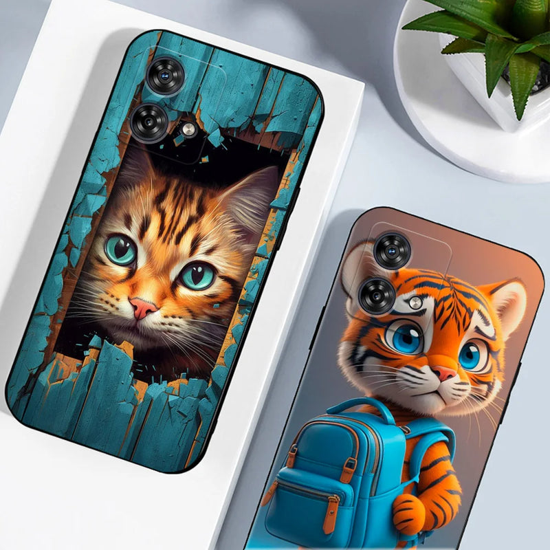 Case Funny Animals - Para Motorola G84