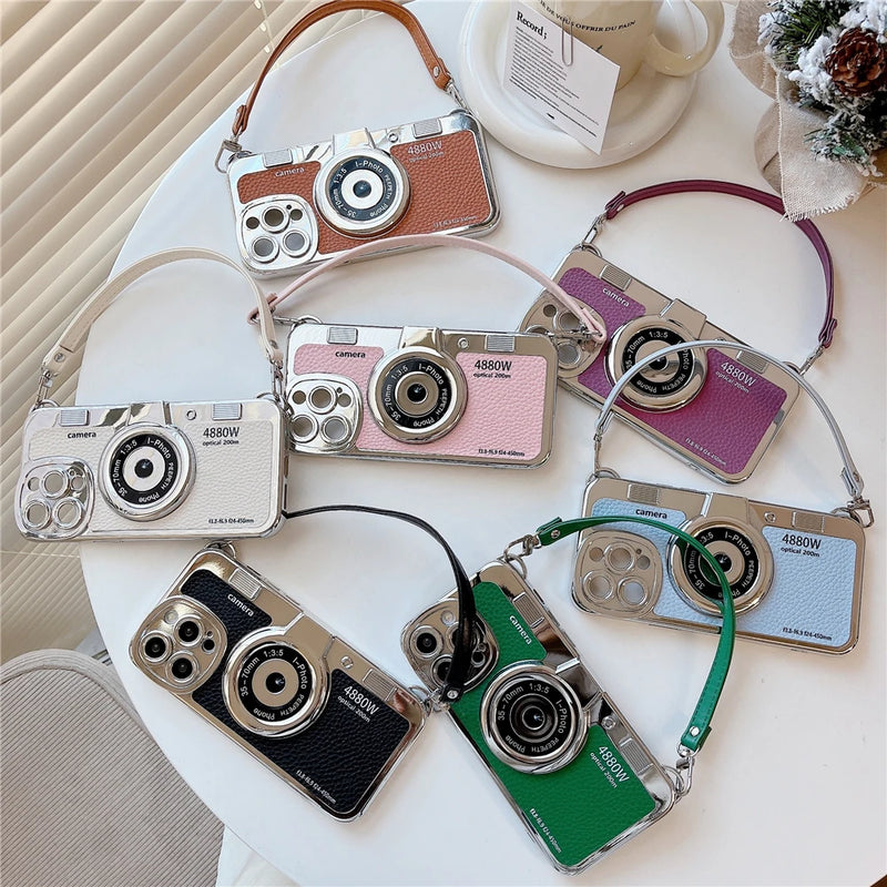 Case Photograph iPhone em Couro Luxo - Aproveite a OFERTA, comprando HOJE, o Strap (cordinha) é GRÁTIS! 🔥📲