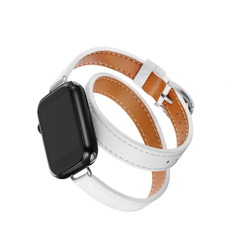 Pulseira Couro Slim Premium para Apple Watch