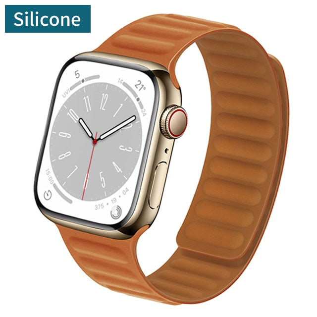 Pulseira Soft Couro e Silicone para Apple Watch