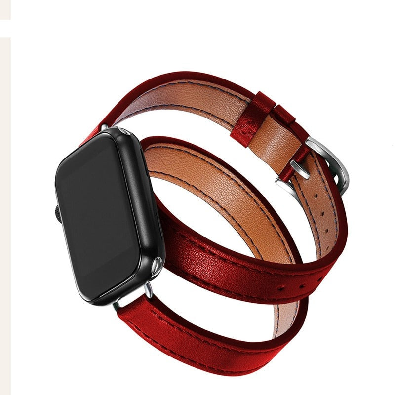 Pulseira Couro Slim Premium para Apple Watch