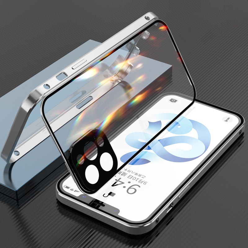 Case Magnética Blindada iPhone 2025 - Proteção na Camera, Trava de Segurança e Tela de Privacidade