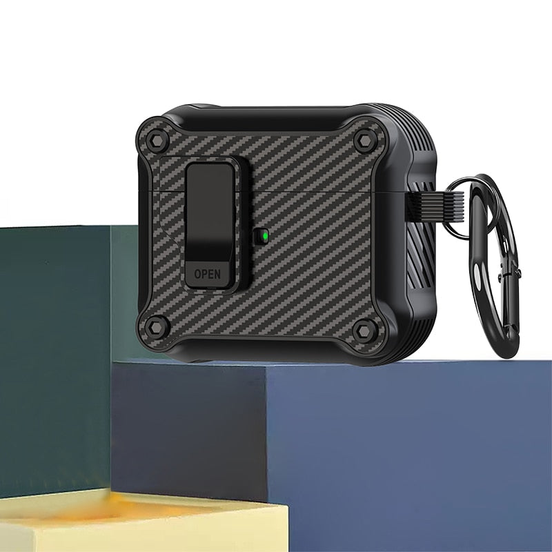 Case Carbon Shockproof - Para Apple Airpods