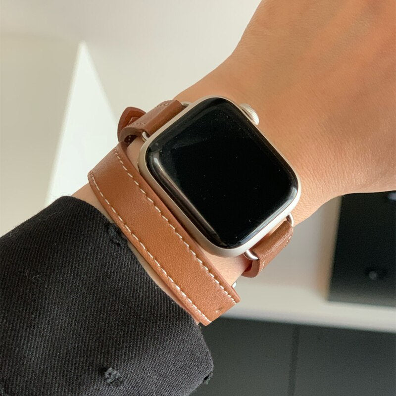 Pulseira Couro Slim Premium para Apple Watch