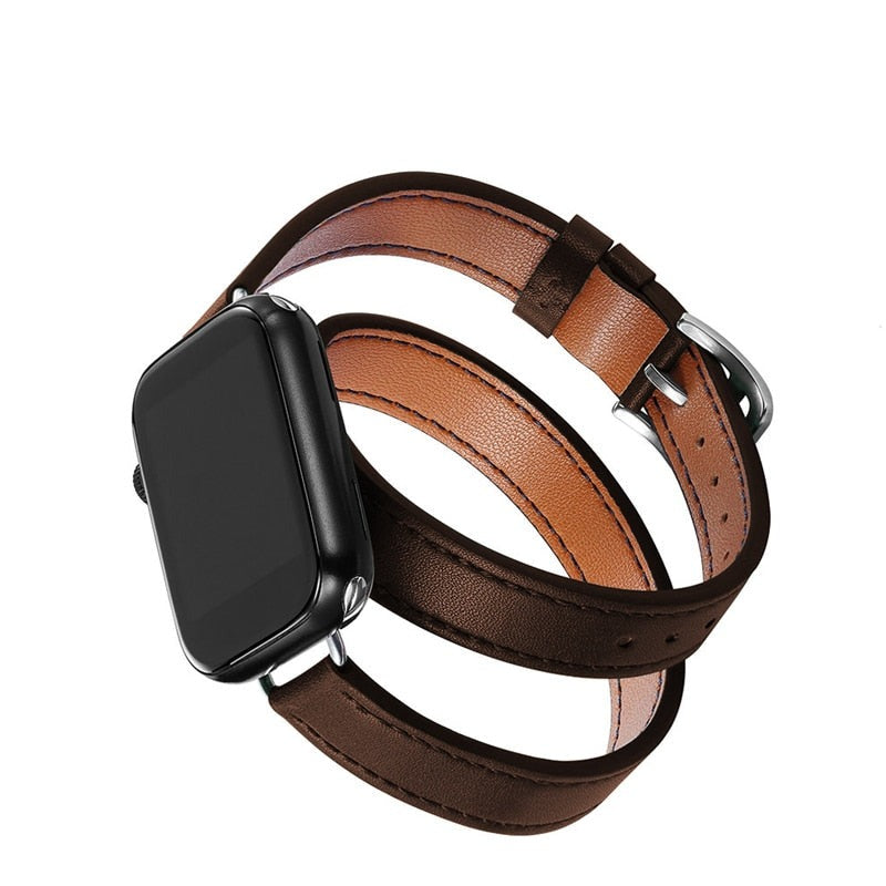 Pulseira Couro Slim Premium para Apple Watch