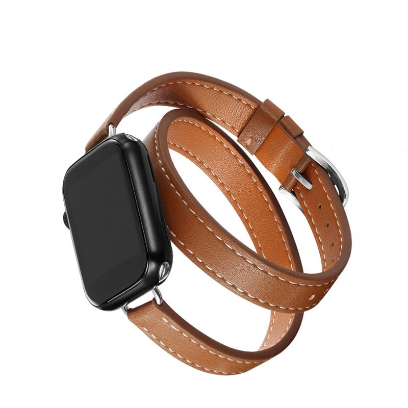 Pulseira Couro Slim Premium para Apple Watch