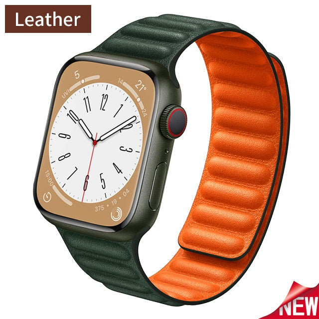 Pulseira Soft Couro e Silicone para Apple Watch