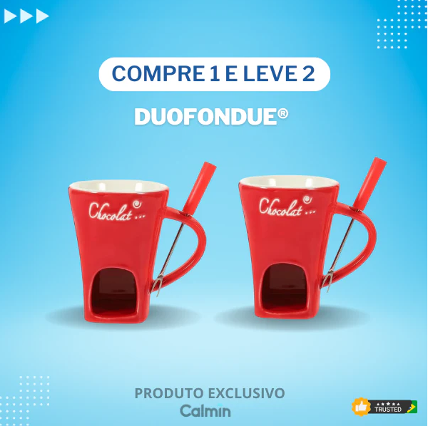 (Compre 1 e Leve 2) Caneca DuoFondue® + 2 Garfos