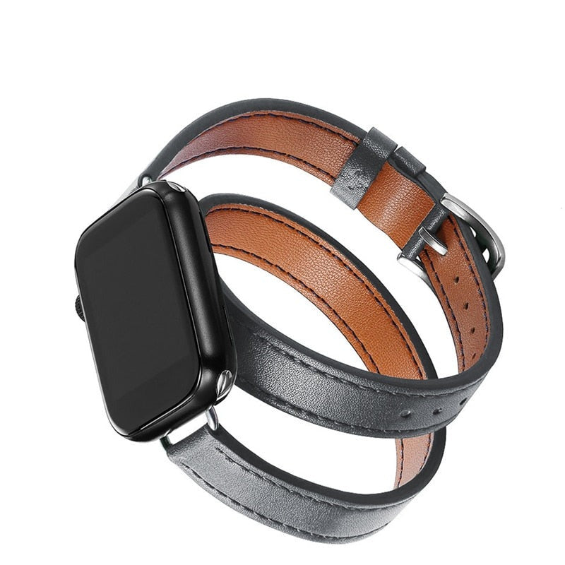 Pulseira Couro Slim Premium para Apple Watch