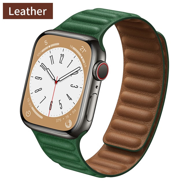 Pulseira Soft Couro e Silicone para Apple Watch