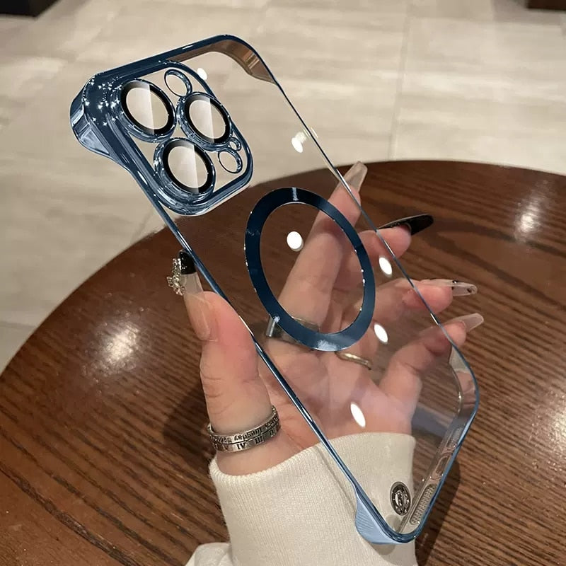 Case Magsafe Slim Glass Premium iPhone | Linha 16