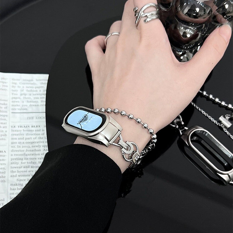 Bracelete Metal Fashion Luxo - Pulseira Smartwatch Mi Band