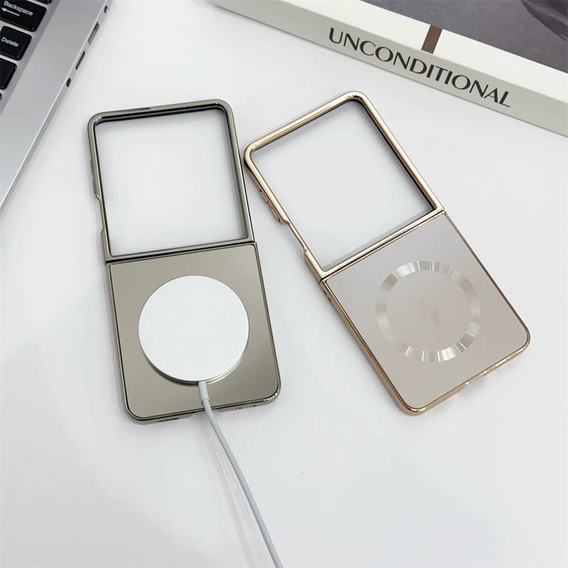 Case/Capa Galvanizada Fosco Magsafe para Samsung Galaxy Z Flip - Series Luxurious