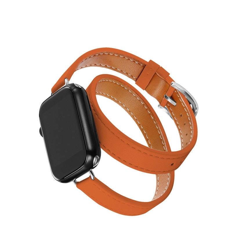 Pulseira Couro Slim Premium para Apple Watch