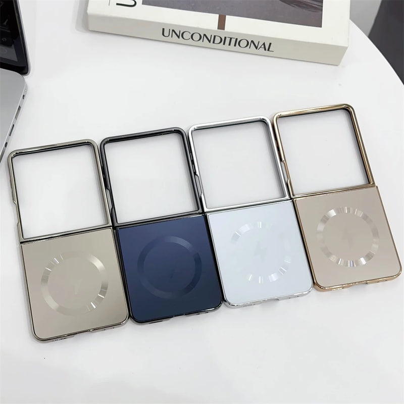 Case/Capa Galvanizada Fosco Magsafe para Samsung Galaxy Z Flip - Series Luxurious