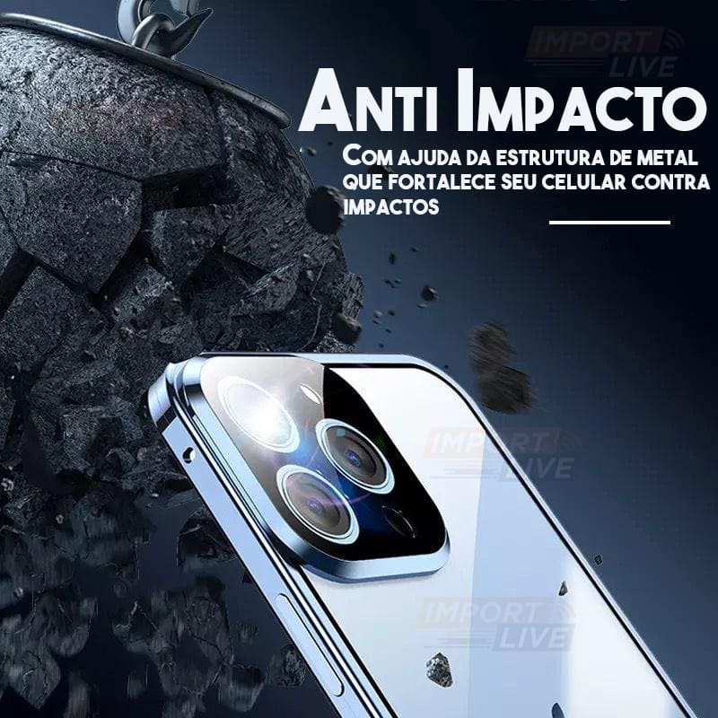 Case Blindada iPhone 360º c/ Protetor na Câmera e Travas de Segurança | COMPRE 1, e leve GRÁTIS + 1 Case Blindex Magsafe | OFERTA VÁLIDA ATÉ AS 23:59 🔥