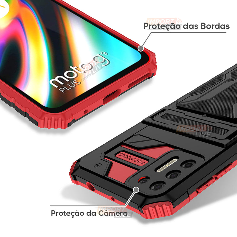 Case Anti Choque Luxo c/ Espaço para Cartão - Para Xiaomi