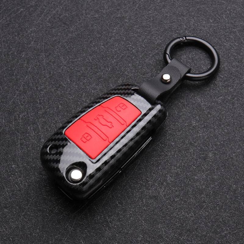 Capa de Silicone Carbon Premium para chave Audi